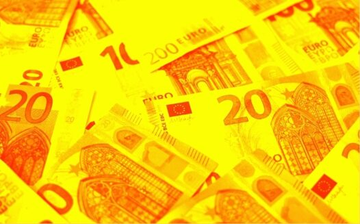 Variety of Euro banknotes