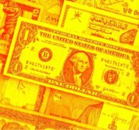 Multiple World Currency Bills In A Pile